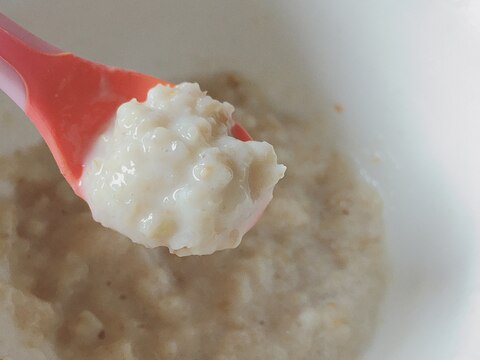 レンジで1分 栄養満点 オートミール粥 離乳食に レシピ 作り方 By Ayaka116 楽天レシピ レンジで1分 栄養満点 オートミール粥 離乳食に レシピ 作り方 By Ayaka116 楽天レシピ